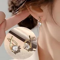 Crystal Diamond Studs for Women  Girls-thumb3