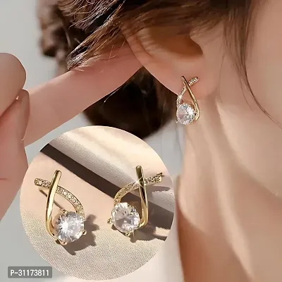 Crystal Diamond Studs for Women  Girls-thumb4