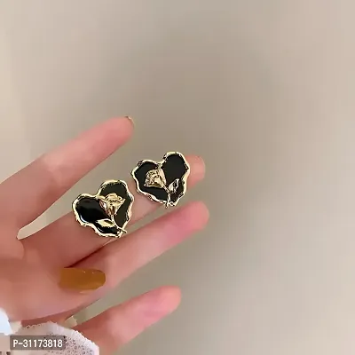 Heart Flower Earrings for Women  Girls-thumb4