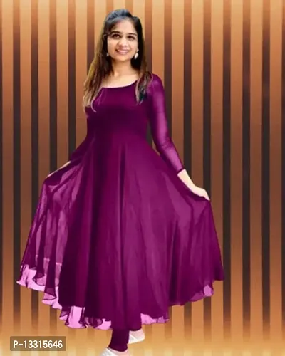 New Stylish Party wear Georgette Gown For Women-thumb0