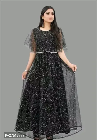 Fancy Net Ethnic Gowns For Women