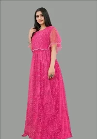 Fancy Net Ethnic Gowns For Women-thumb1