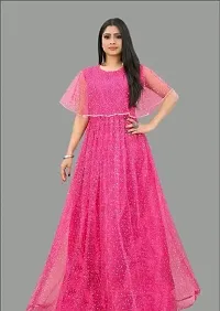 Fancy Net Ethnic Gowns For Women-thumb2