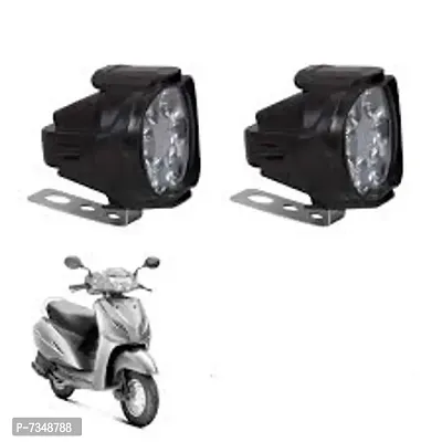 Motorcyle 6 LED Fog Light Waterproof Pod Driving Spot Head Lamp with Handlebar Switch for Bikes Cars and Motorcycle (10W White Light 2 PCS)-thumb4