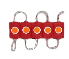 10 pec -  Coin Module Strings Self Adhesive Led Lights with Lens. Dc 12 Volt Car Fancy Lights  (Red)-thumb1