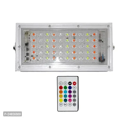 RGB Remote Controlled Light LED 50 Watt Flood Light (Multicolour)