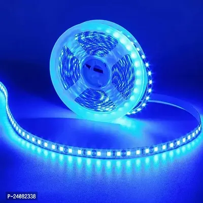 2835 LED Flexible Self Adhesive Strip Cove Light (120 Led per Meter) or Decorative Light or Christmas Light with SMPS. (Blue ndash; 5 Meter)-thumb0