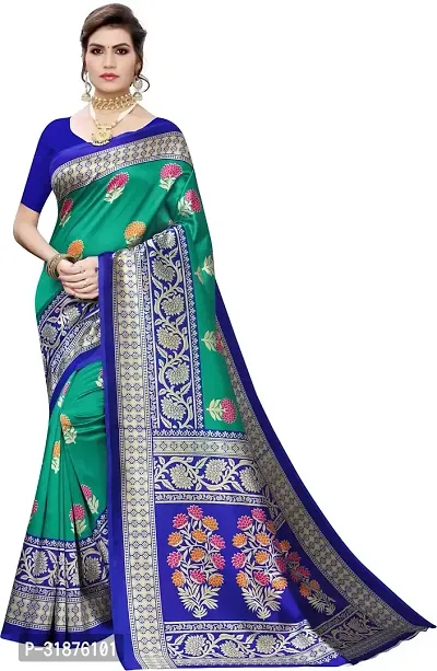 Stylish Multicoloured Art Silk Saree With Blouse Piece For Women Pack Of 2-thumb5