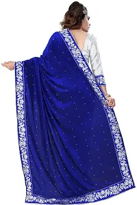 Stylish White Art Silk Printed Saree With Blouse Piece For Women-thumb1