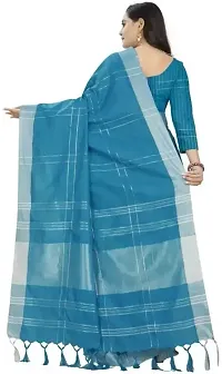 Stylish Blue Art Silk Printed Saree With Blouse Piece For Women-thumb2