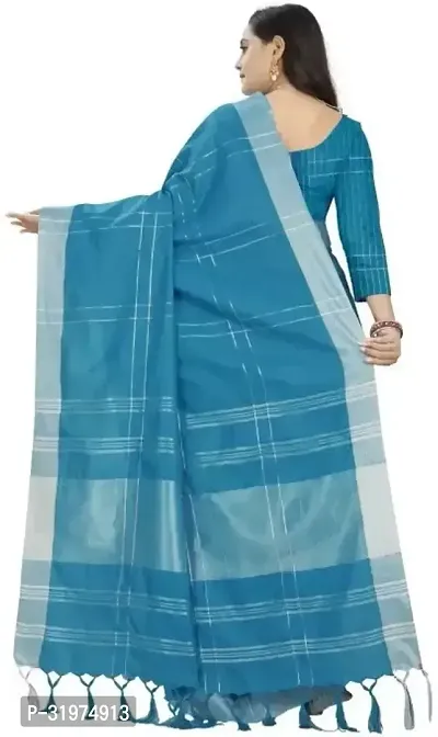 Stylish Blue Art Silk Printed Saree With Blouse Piece For Women-thumb3