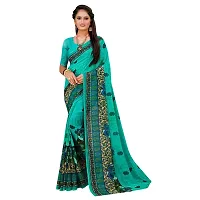 Stylish Multicoloured Georgette Saree with Blouse piece For Women Pack Of 2-thumb1