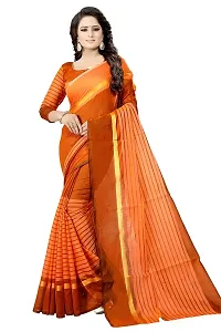 Stylish Multicoloured Cotton Silk Woven Design Saree With Blouse Piece For Women Pack Of 2-thumb1