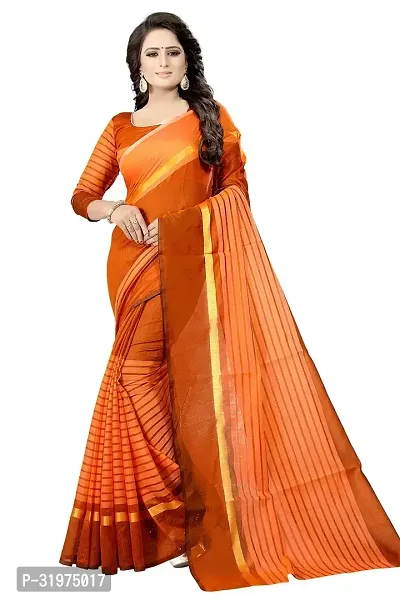 Stylish Multicoloured Cotton Silk Woven Design Saree With Blouse Piece For Women Pack Of 2-thumb2