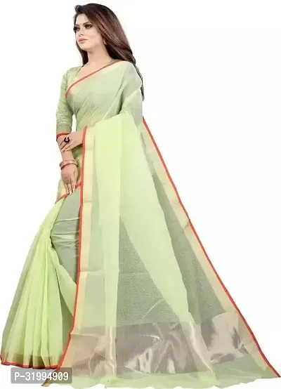 Stylish Green Art Silk Saree With Blouse Piece For Women-thumb2