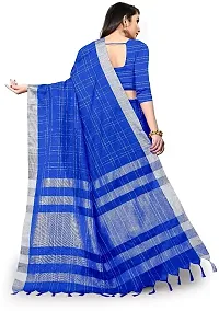 Stylish Blue Art Silk Saree With Blouse Piece For Women-thumb2