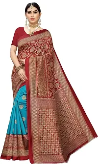 Stylish Multicoloured Cotton Silk Saree With Blouse Piece For Women Pack Of 3-thumb4