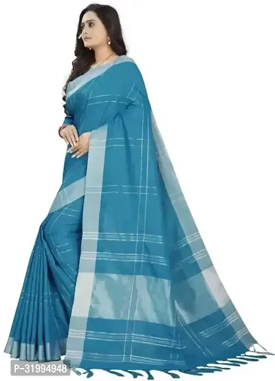 Stylish Blue Art Silk Saree With Blouse Piece For Women-thumb2