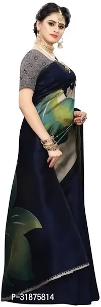 Stylish Multicoloured Art Silk Saree With Blouse Piece For Women-thumb3