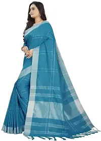 Stylish Blue Art Silk Printed Saree With Blouse Piece For Women-thumb1