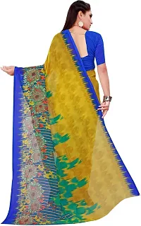 Stylish Multicoloured Georgette Saree With Blouse Piece For Women-thumb3