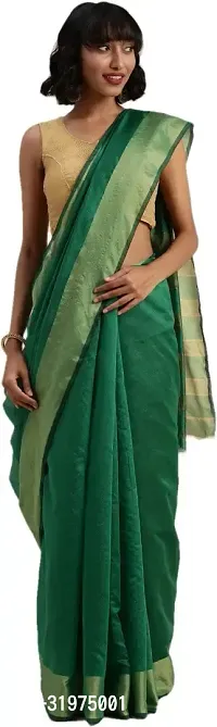 Stylish Green Art Silk Printed Saree With Blouse Piece For Women-thumb2