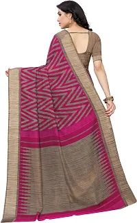 Stylish Multicoloured Cotton Silk Saree With Blouse Piece For Women-thumb1