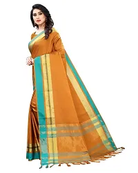 Stylish Mustard Art Silk Saree With Blouse Piece For Women-thumb2