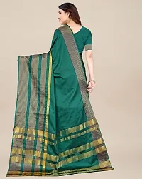 Stylish Green Art Silk Saree With Blouse Piece For Women-thumb1