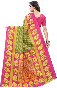 Stylish Green Art Silk Saree With Blouse Piece For Women-thumb3