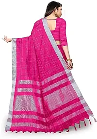 Stylish Pink Art Silk Saree With Blouse Piece For Women-thumb2