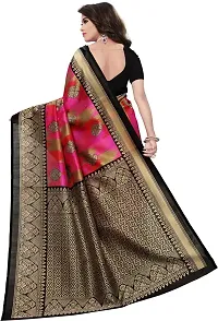 Stylish Multicoloured Art Silk Saree With Blouse Piece For Women Pack Of 2-thumb2