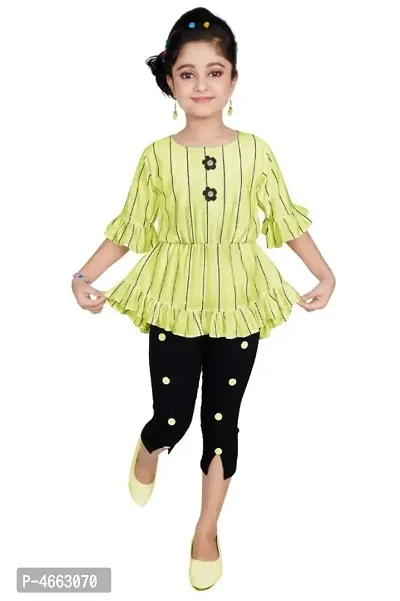 GIRLS TOP CAPRI FOR PARTY WEAR-thumb0