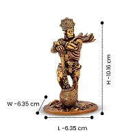 Resin Hanuman Ji Murti Divine Bahubali Hanuman Idol (4 Inch Length)-thumb1