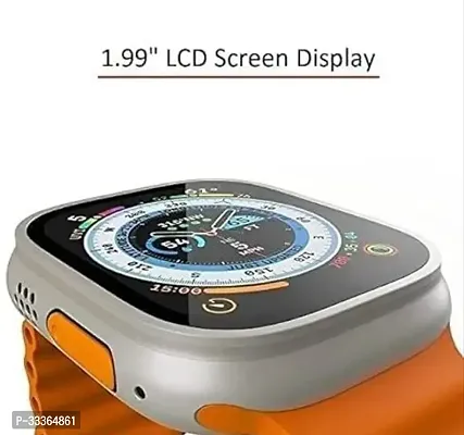 T800 Ultra Smart Watch 1.99 Series 8 HD Display - Campatible for Apple  Android -Bluetooth Call, Fitness Tracker, Voice Assistance () (T800 Ultra Bluetooth Calling Smart Watch, Orange)-thumb2