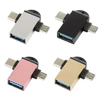 zofia USB Type C, Micro USB OTG Adapter  (Pack of 1)-thumb1