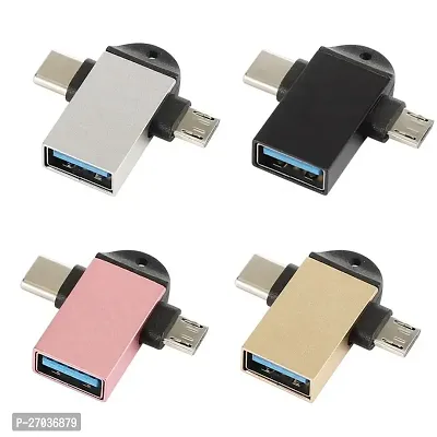 zofia USB Type C, Micro USB OTG Adapter  (Pack of 1)-thumb2