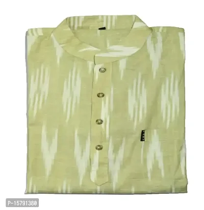 Parv Fashion Pure Cotton Kurta Payjama Set for Men Green M-thumb0