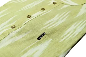 Parv Fashion Pure Cotton Kurta Payjama Set for Men Green M-thumb1