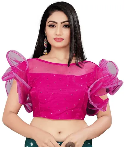 Reliable Satin Blend Stitched Blouses For Women