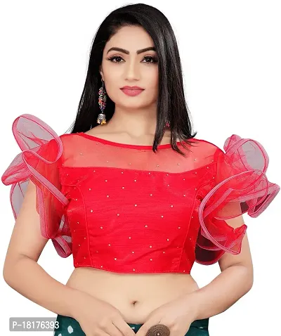 Reliable Satin Blend Stitched Blouses For Women-thumb0
