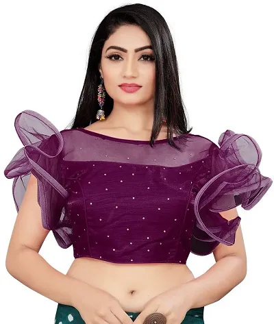 New In Satin Stitched Blouses 
