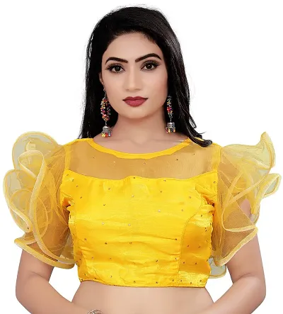 Reliable Satin Blend Stitched Blouses For Women