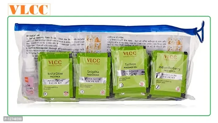 VLCC Salon Series Insta Glow pouch Facial Kit, 240g + 12ml pack of 1