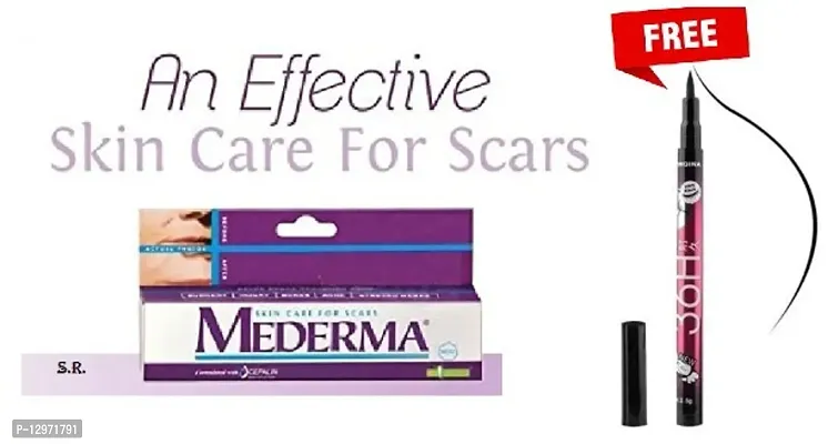 MADERMA ADVANCED PLUS SKIN ACRE FOR SCARS 10G WITH FREE 36H EYELINER WATERPROOF