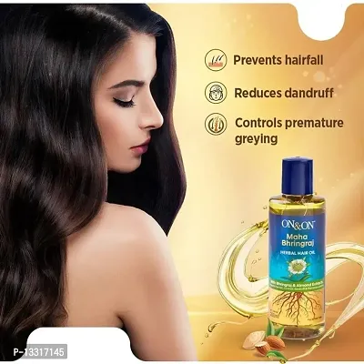 fast hair growth - on and on maha bringha herbal hair oil 200ml-thumb0