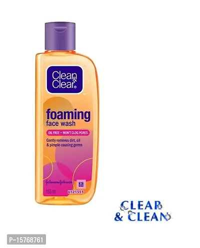 FOR MAN AND WOMEN CLEAN AND CLEAR FOAMING FACEWASH 150ML-thumb0