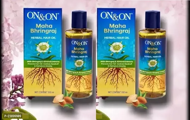 OnOn Maha Bhringraj Herbal Hair Oil 200 ml (pack of 2)