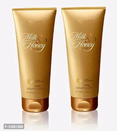 Oriflame Honey Gold Smoothing Sugar Scrub (200 g) (pack of 2)-thumb0