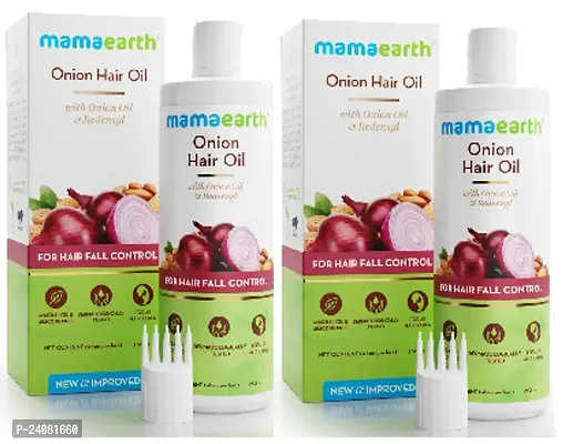 Mama Earth Onion Hair Oil Combo (Pack Of 2)-thumb0